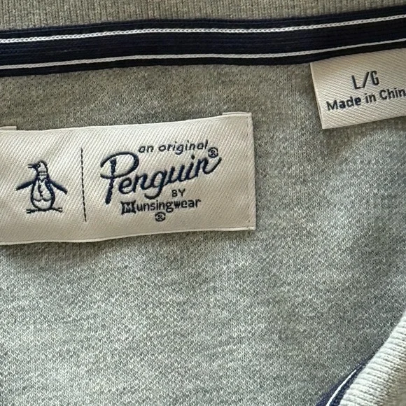 Original Penguin Light Gray Polo Shirt - Picture 2 of 4